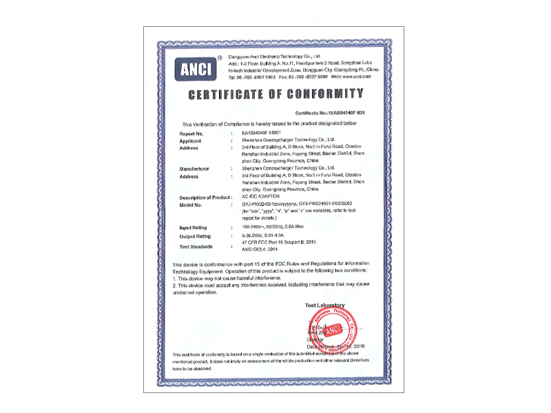18AE04040F 001 FCC Cert.